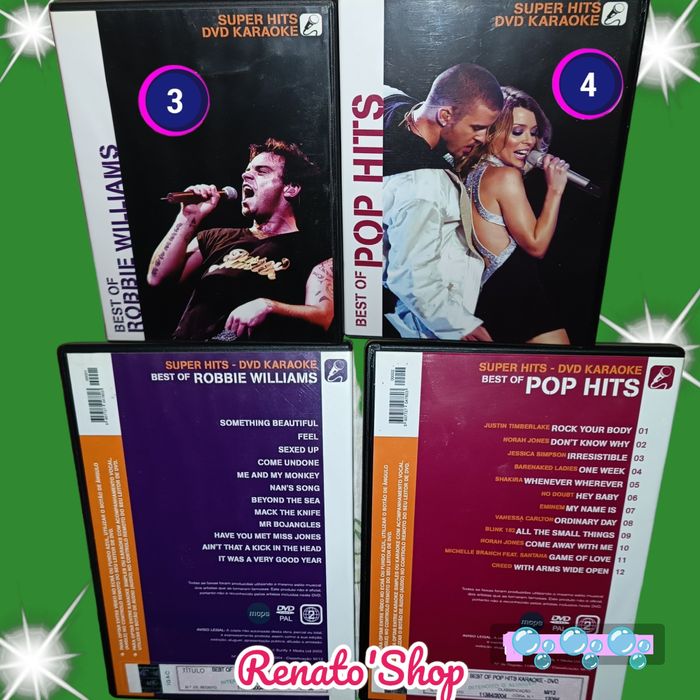 DVDs • Kit Karaoke da Música Portuguesa & Estrangeira. PROMOÇÃO.