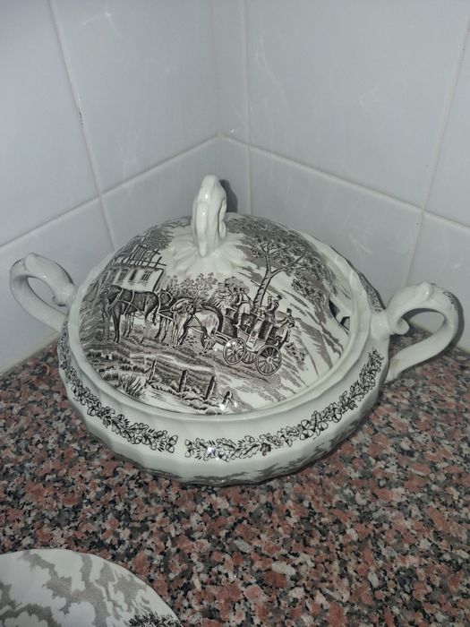 Conjunto de loiça da Myott Royal Mail