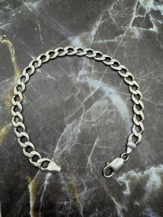 Srebrna bransoletka, próba 925, 18,1g, 23cm
