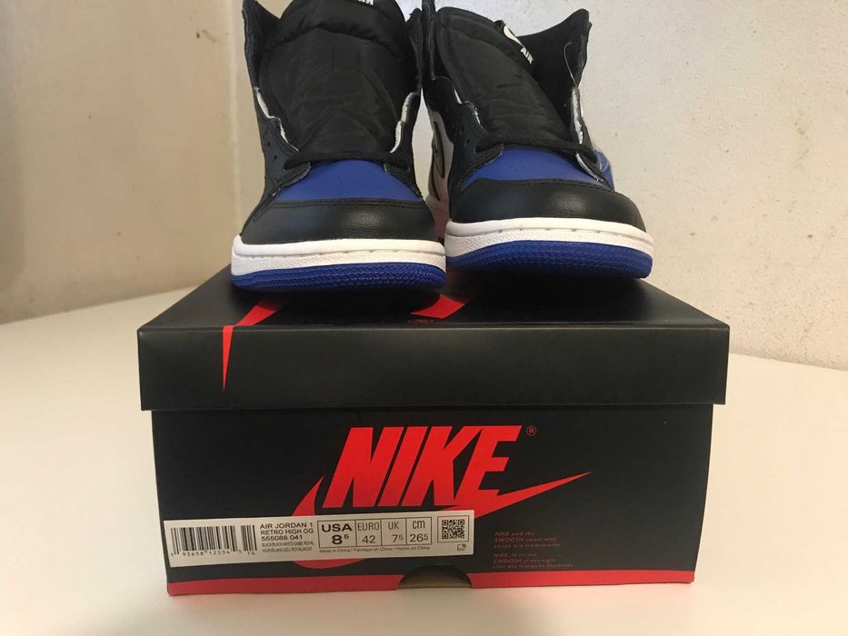 Jordan 1 Retro High Royal Toe 42 EU 8,5 US