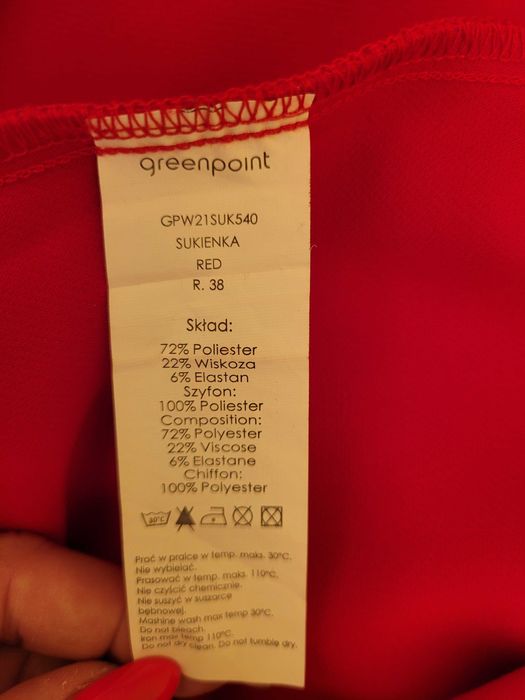 Sukienka świąteczna czerwona elegancka