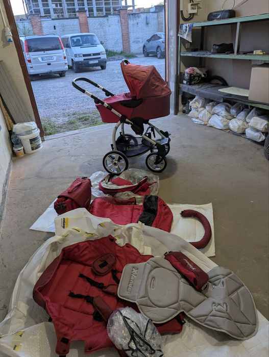 Дитяча коляска 2 в 1 X-lander X-pulse (Berry Red) - Гарний стан