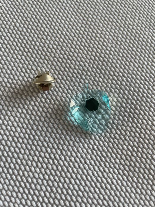 Swarovski - krysztalowa broszka, liść monstery