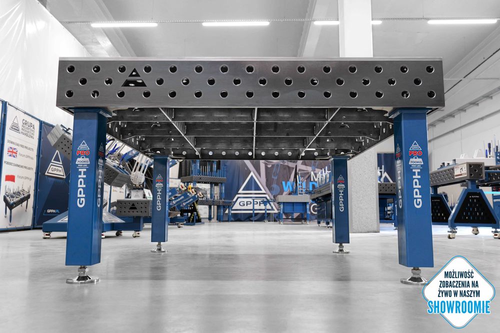 Stół Spawalniczy GPPH PRO 1500x1480 fi28 mm 100x100mm