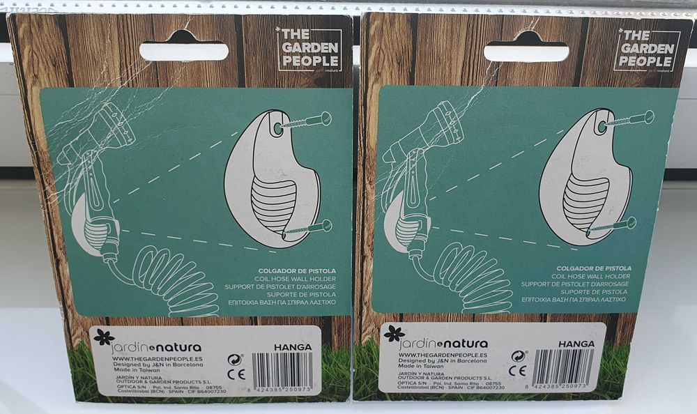 2 Suportes Mangueira Pistola Jardim