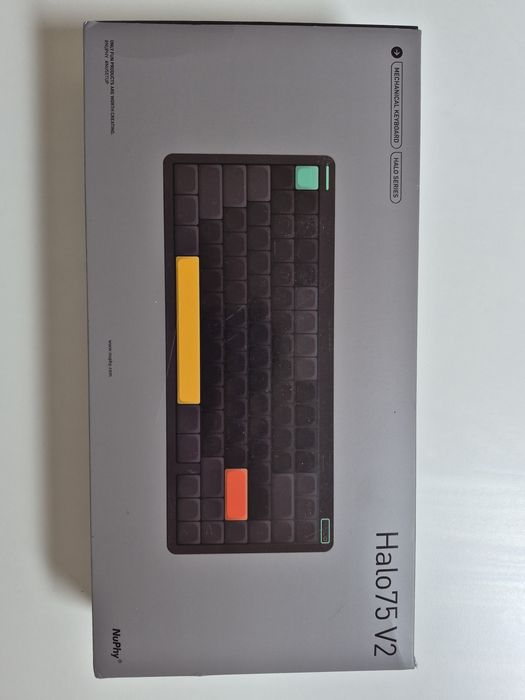 nuphy Air75 v2 QMK/Via teclado mecânico, 75% teclado sem fios de baixo perfil, Bluetooth 5.1, 2,4 GHz e conexão com cabo