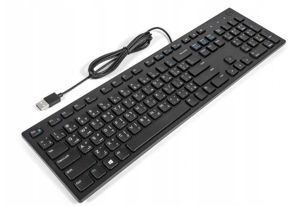 Klawiatura DELL KB216 - polski układ klawiszy QWERTY, cicha