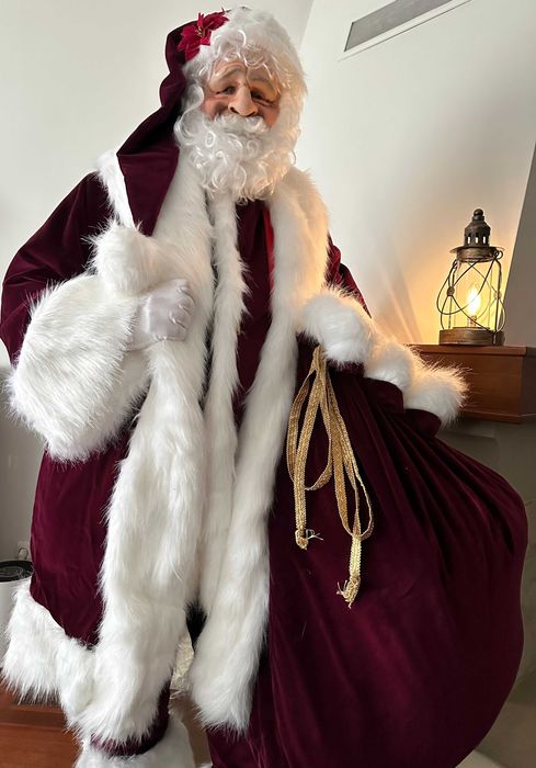 Profesjonalny strój Świętego Mikołaja Santa Claus Premium z workiem