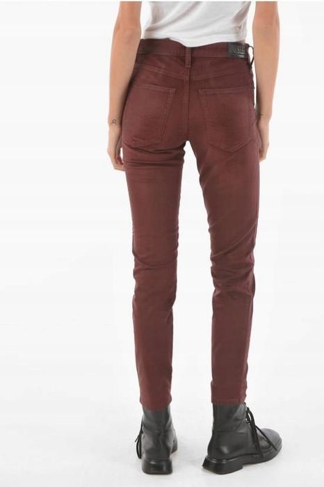 Jeansy bordowe z przetarciami Diesel 25/32