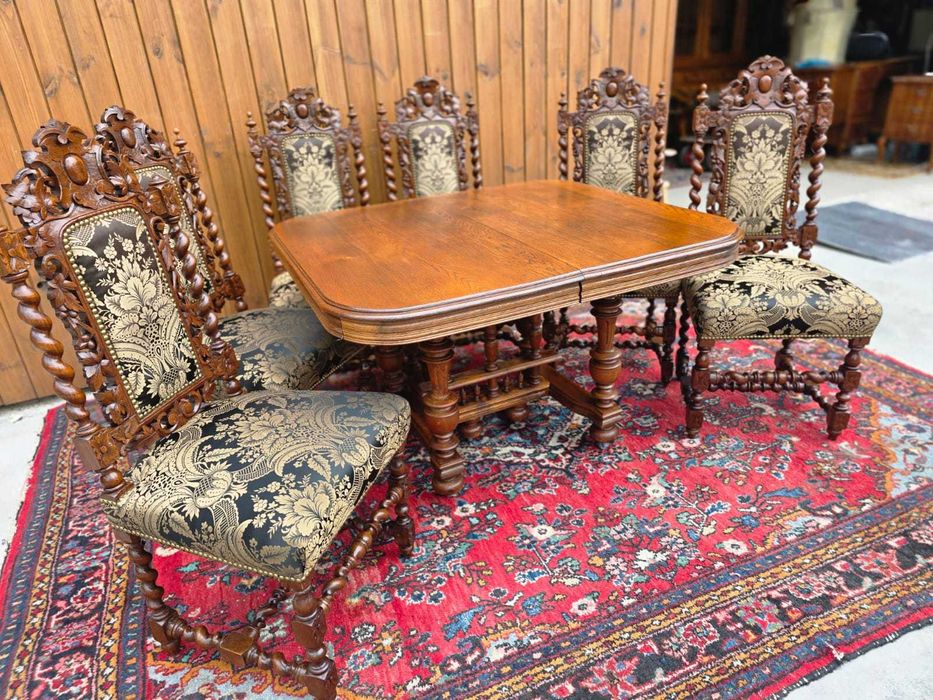 Rozkładany stół dębowy 110–205 cm #2315 Stylowy Węgrów