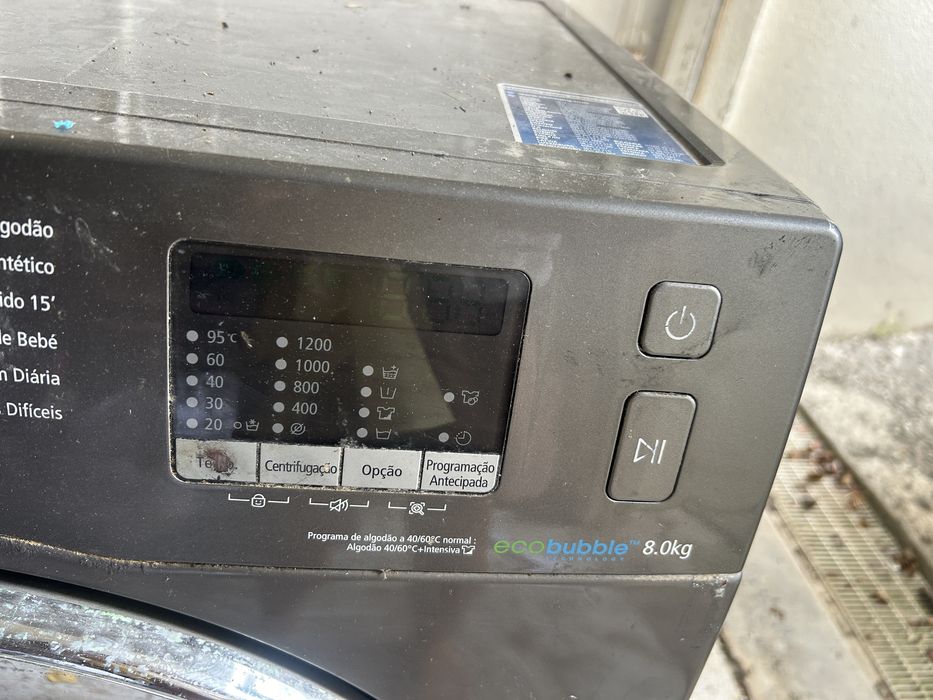 Máquina de Lavar Samsung EcoBubble 8kg (Cinza)