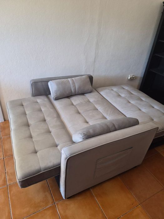 Frigorifico e sofà cama como novo vende-se