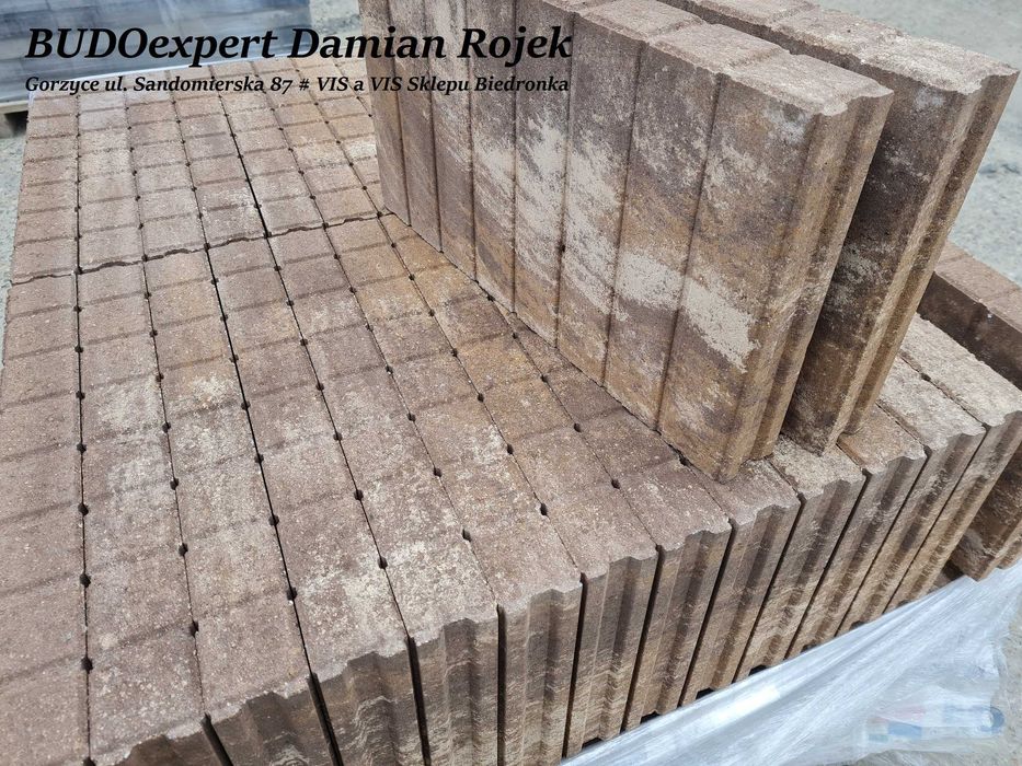 Obrzeże palisadowe gładkie PALINEA Nero Bianco Tiramisu