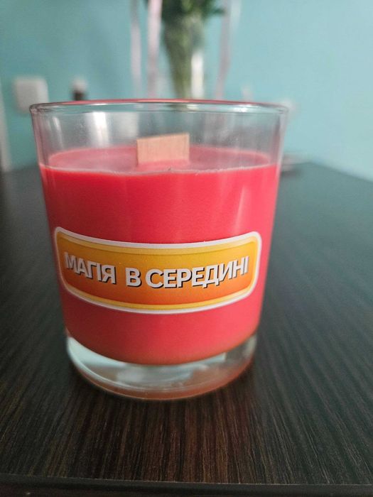 Свічки в стакані ручної роботи
