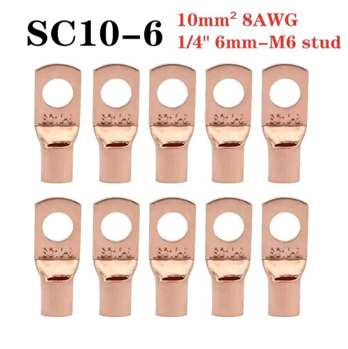 7/pcs conectores de fio de anel de cobre