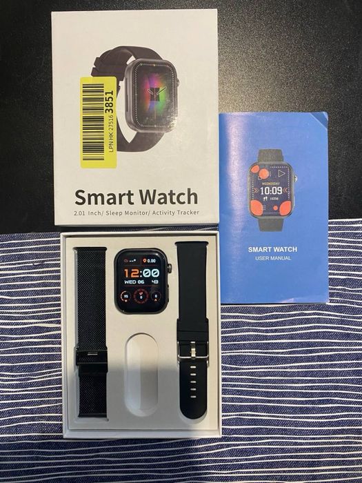 Смарт-годинник 2.01” — трекер активності з українським меню