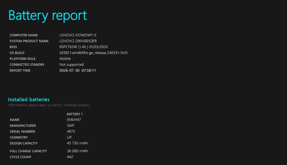 Lenovo ThinkPad E480 14” | i5-8250U | 16 GB RAM | SSD 256 GB | Windows 11 Pro | bateria 83%