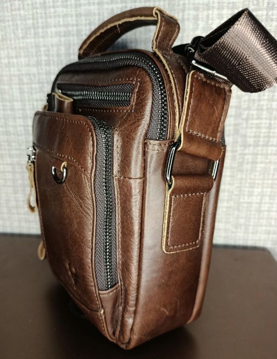 Шкіряна чоловіча сумка барсетка
