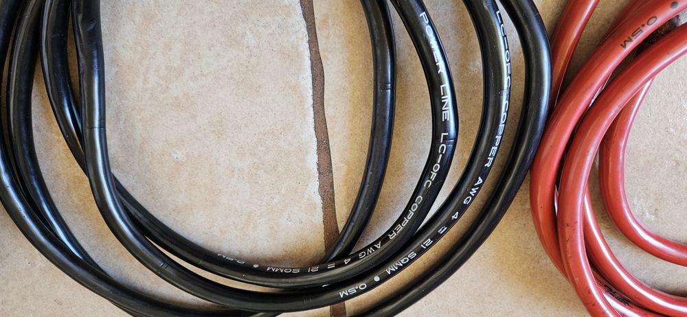 Kable sygnałowe 99,99% miedzi  Caliber, DLS średnica 25mm  zestaw.