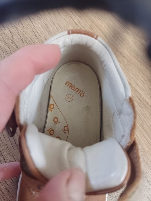 Buty ze skóry naturalnej do kostki r.22 memo
