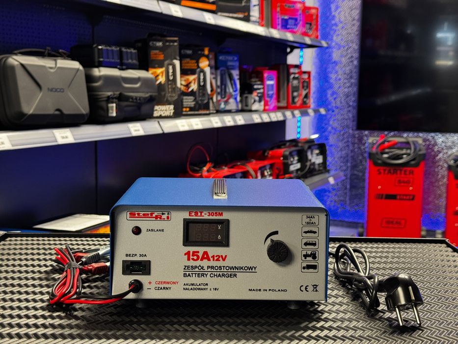 Prostownik EST - 305M 12V / 15A Stef-Pol