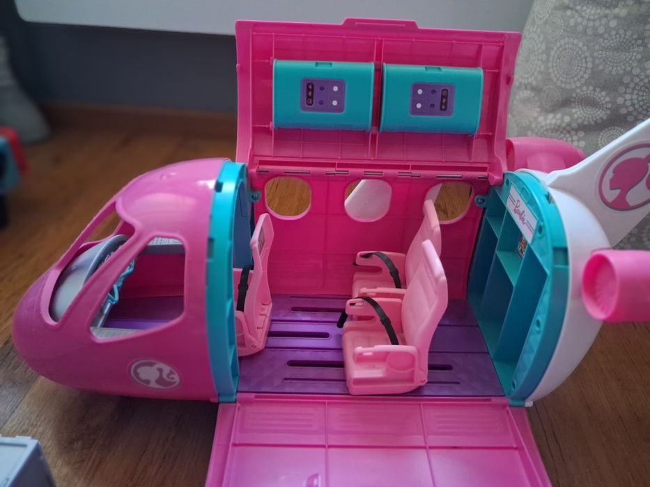 Samolot barbie + lalka i akcesoria