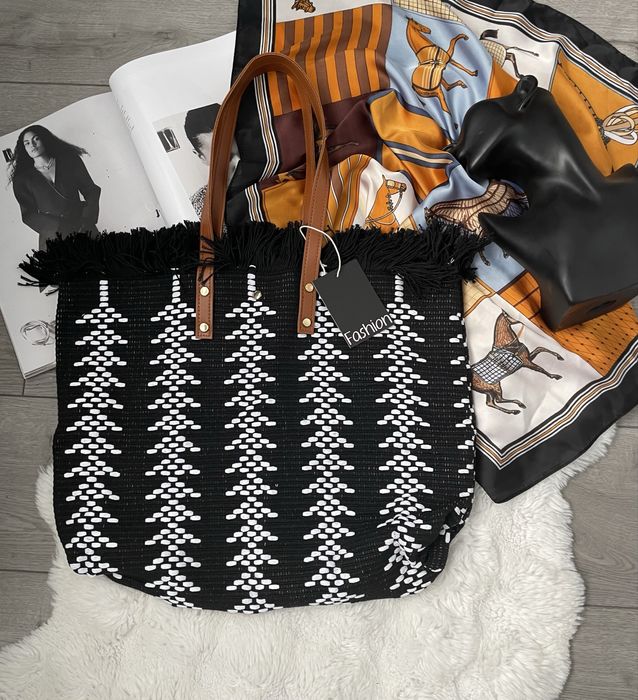 в’язана сумка шопер