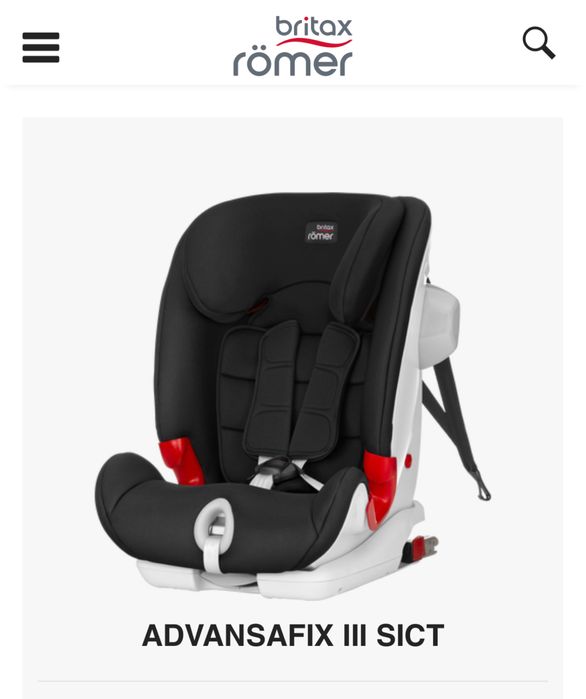 Cadeira bebe auto Römer Britax Advansefix III SICT