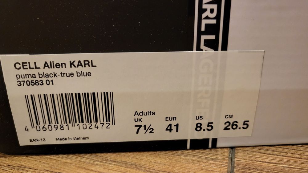 Prawie nowe buty Puma x Karl Lagerfeld CELL Alien