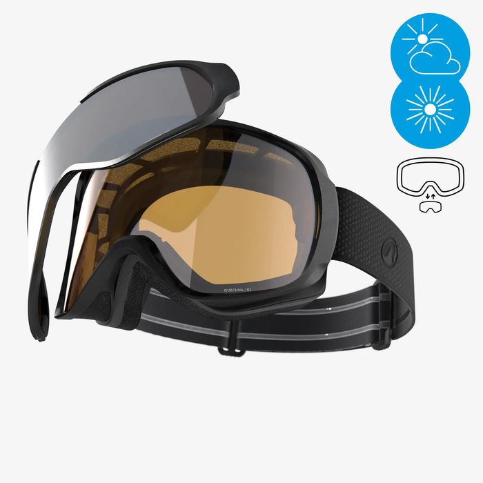 MÁSCARA DE SKI E SNOWBOARD ADULTO E CRIANÇA QUALQUER TEMPO - G 500 I
