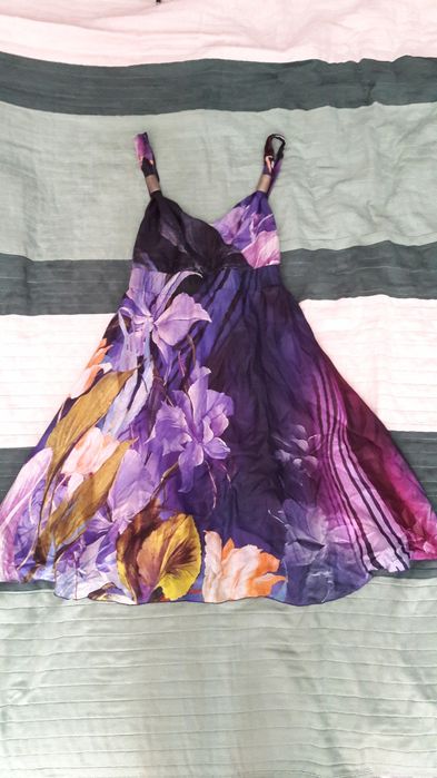 Sukienka w kwiaty m letnia przewiewna