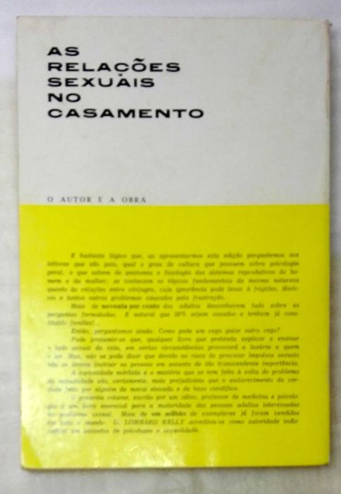Livro As Relações Sexuais no Casamento