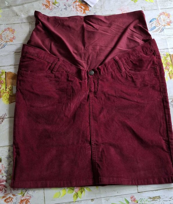 Spódnica ciążowa Mama Bonprix sztruks 44