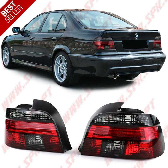 Farolins Look Cristal Red+Smoke - BMW E39 Sedan (96-00) - Novos