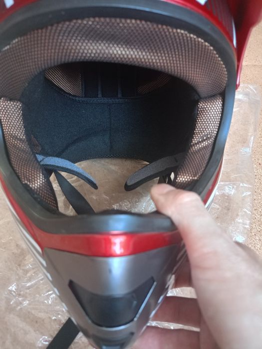 Nowy kask cross.