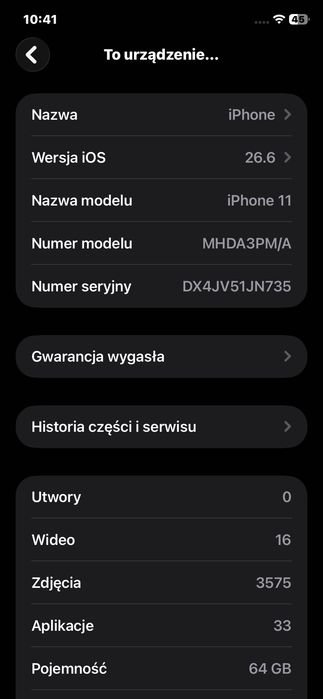 iPhone 11 64 GB Czarny + Pudełko BOX Sprawny Face ID