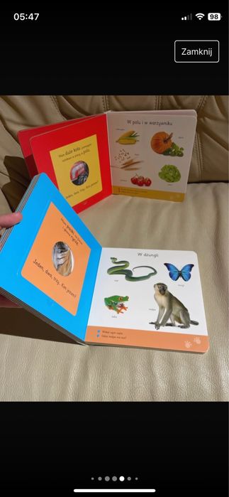 Książeczki interaktywne dźwiękowe z okienkami odgłosy zwierząt