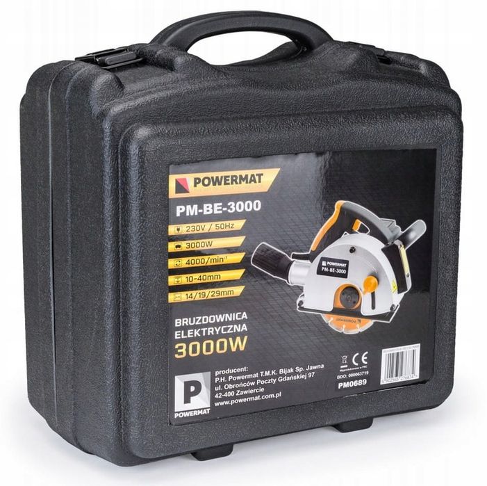 Bruzdownica Elektryczna 3000w 150mm Walizka Laser