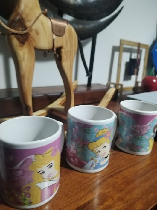 Conjunto 3 canecas Disney princess