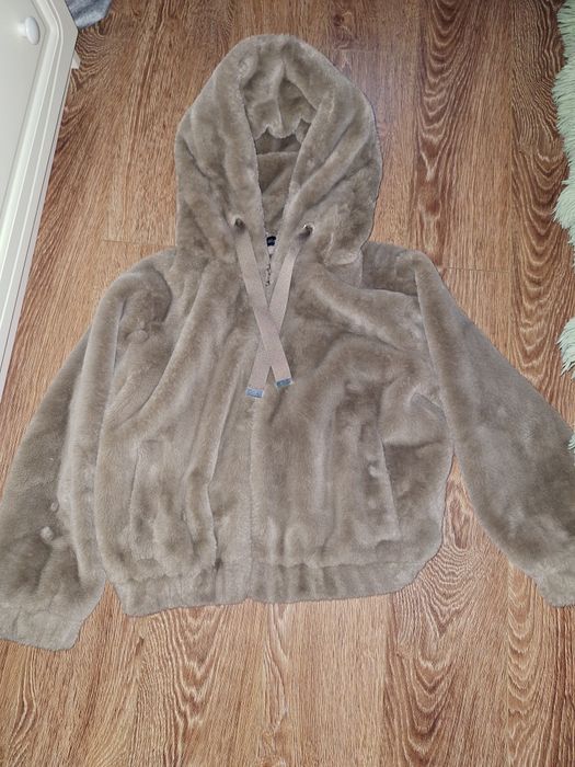 Шубка шуба Zara  бежево коричнева