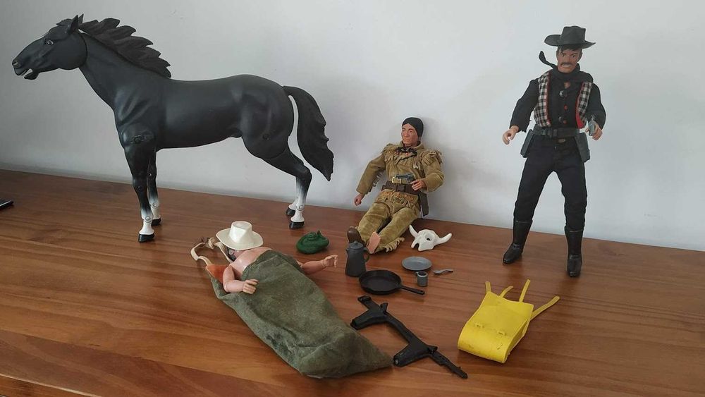 Lote de Figuras de Ação Colecionáveis Lone Ranger (1973/Vintage)