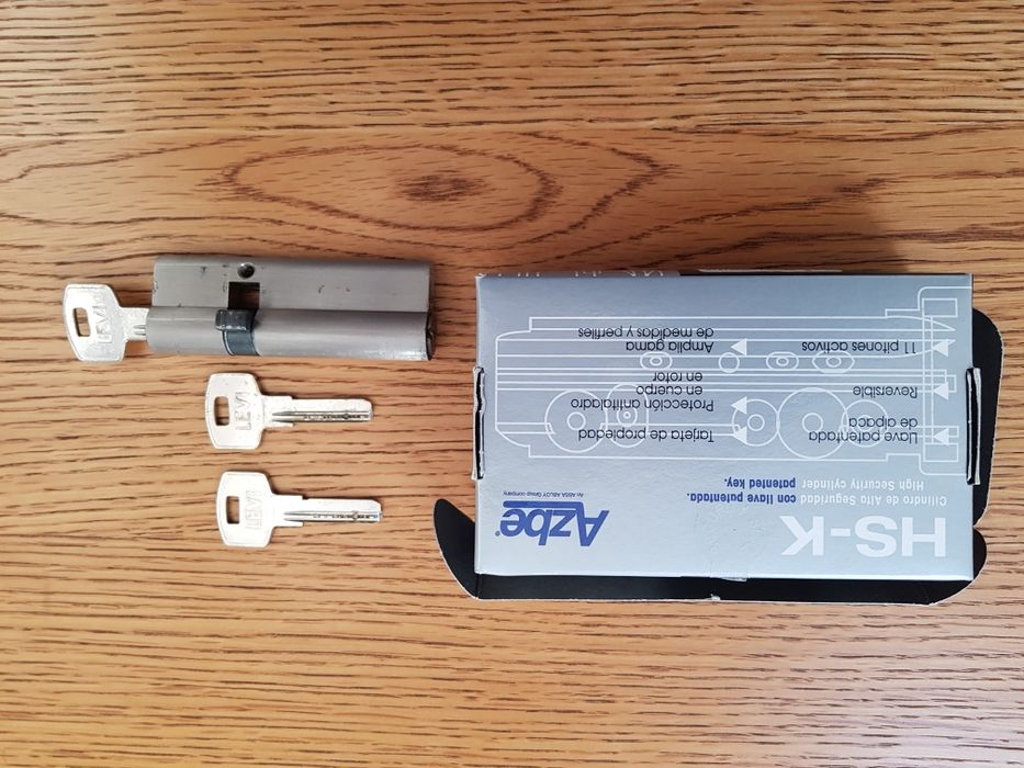 Cilindro fechadura de alta segurança com 3 chaves