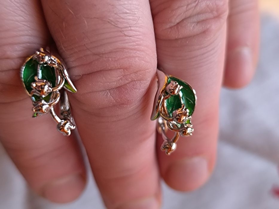 Сережки Ландыши 925 проба