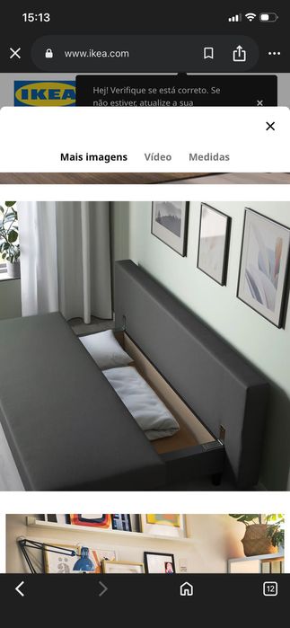 Sofá cama Ikea em bom estado