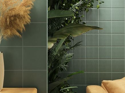 Plytki Neve Creative Dark Green Ściana STR 19,8x19,8 Ceramika Paradyz