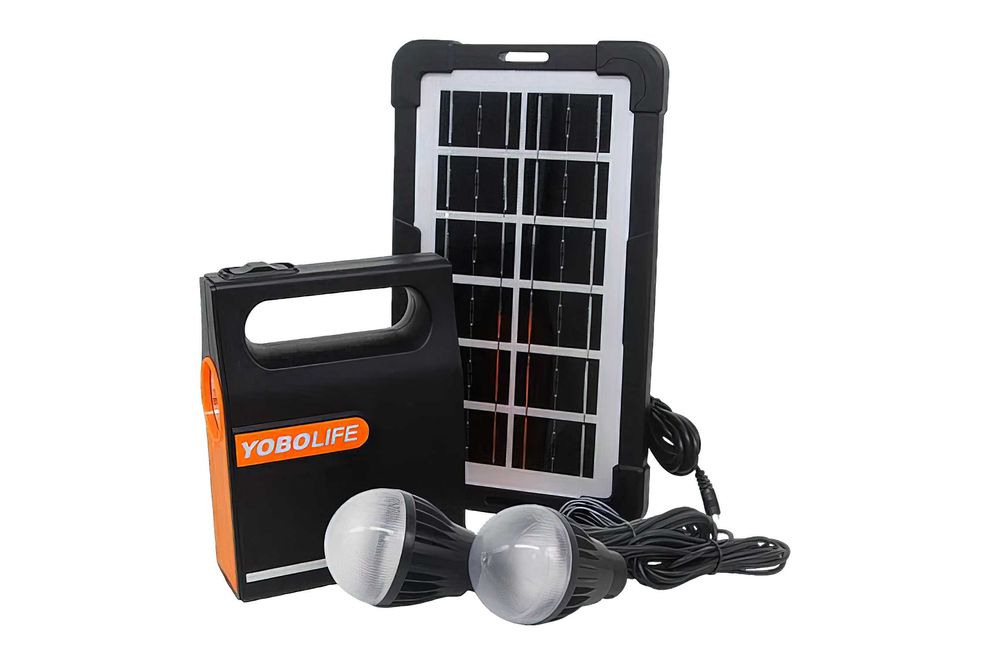 Зарядна станція із сонячною панеллю 2 лампи YOBOlife LM-3602
