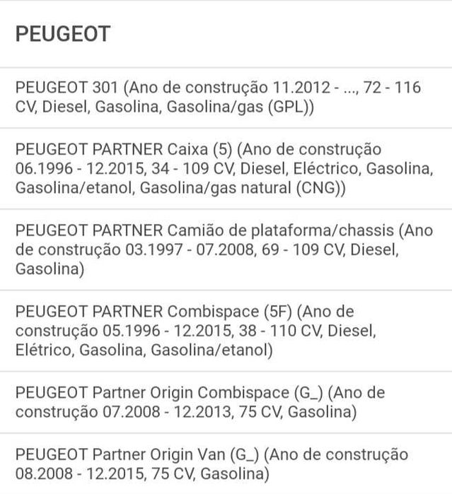 Discos de travão citroen ou Peugeot