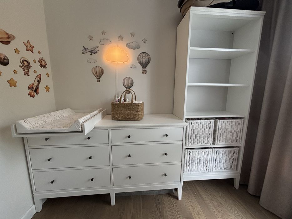 Komoda z przewijakiem i Regał IDÄNAS IKEA