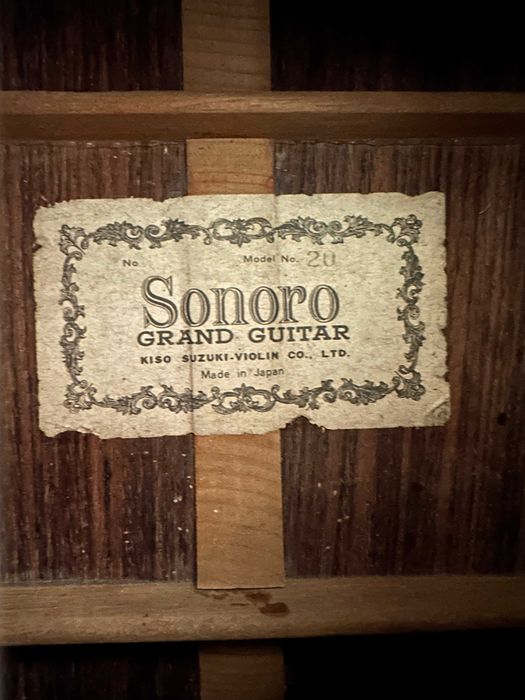 Guitarra Clássica Sonoro Grand Guitar Mod.20 - Kizo Suzuki 1960's