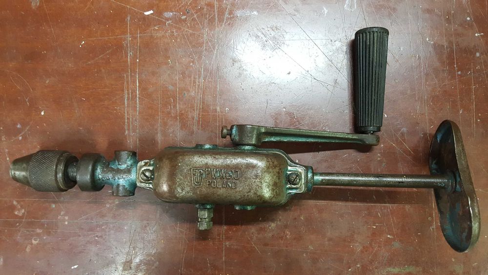 Berbequim de manivela grande, marca PWW E10 - Made in Polland